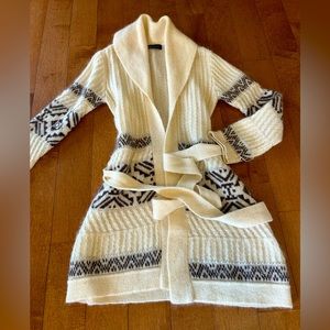 Vintage women’s long mohair cardigan size xs